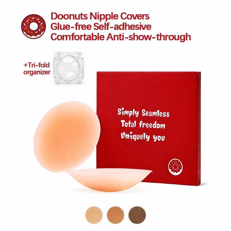 Nipple Cover Pasties - DOONUTS BODY Naadloze Medische Siliconen Pasties: