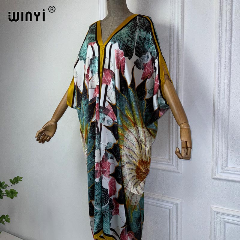Winyi Zomer Afrikaanse V-Hals  - Robe Silk Women recensie en prijs