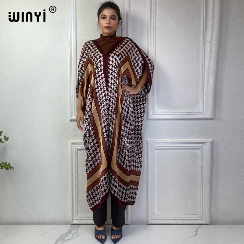 Winyi Zomer Afrikaanse V-Hals  - Robe Silk Women recensie en prijs
